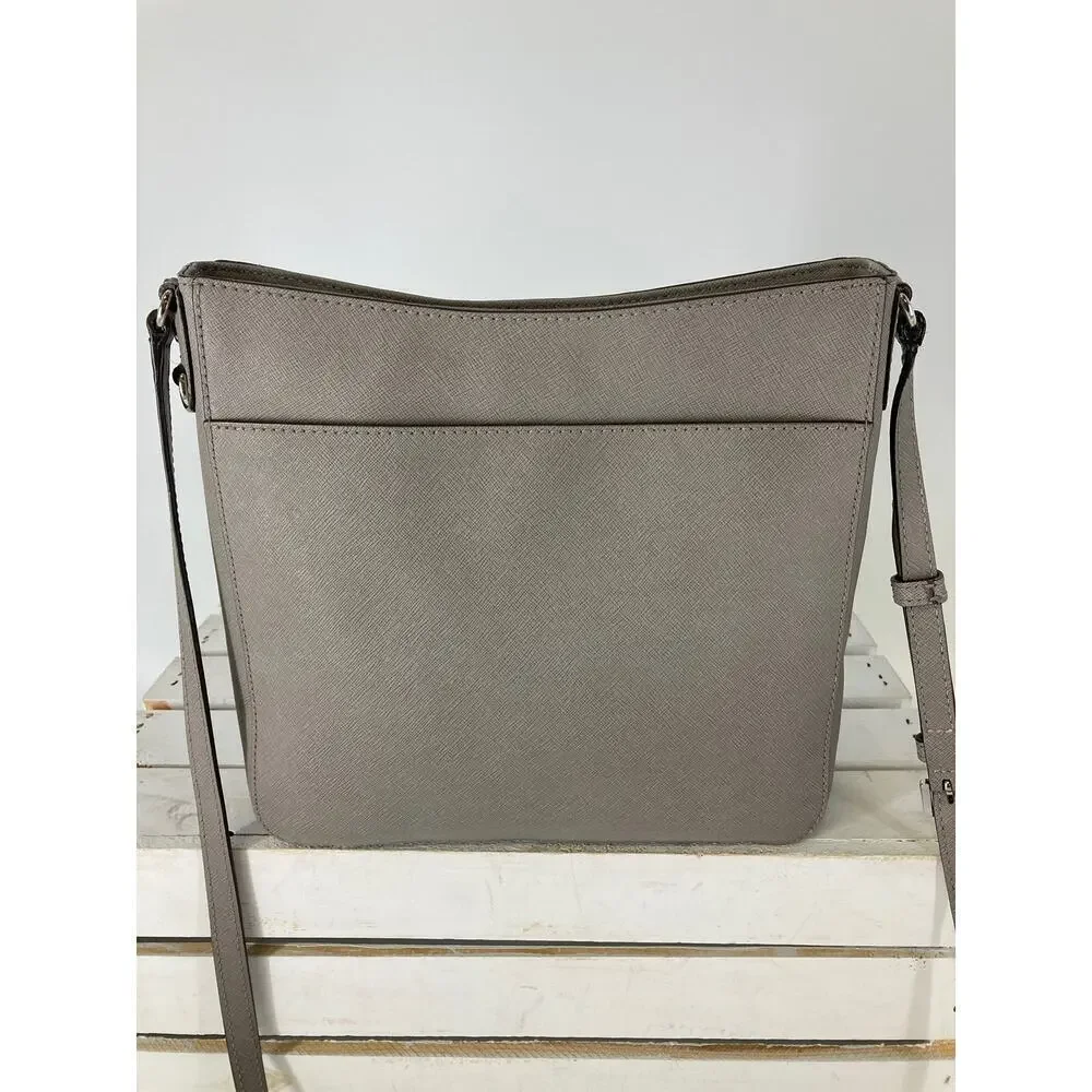 MICHAEL KORS, MEDIUM SIZE GRAY LEATHER CROSSOBODY BAG (ASIS)